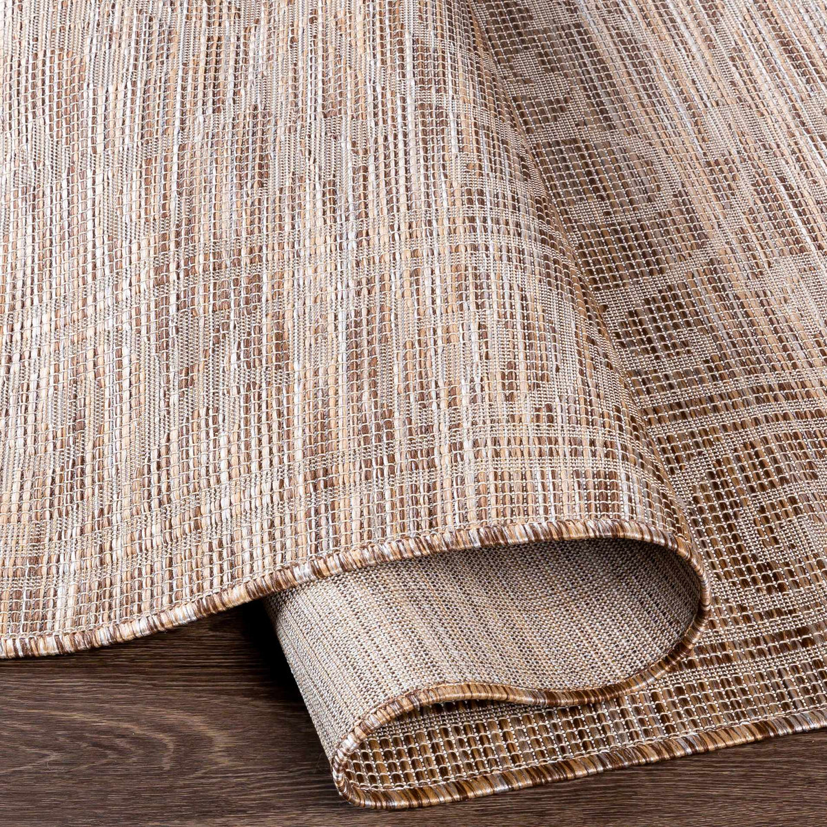 Coolville Brown Flatweave Outdoor Area Carpet - Clearance, photo 5 of 10