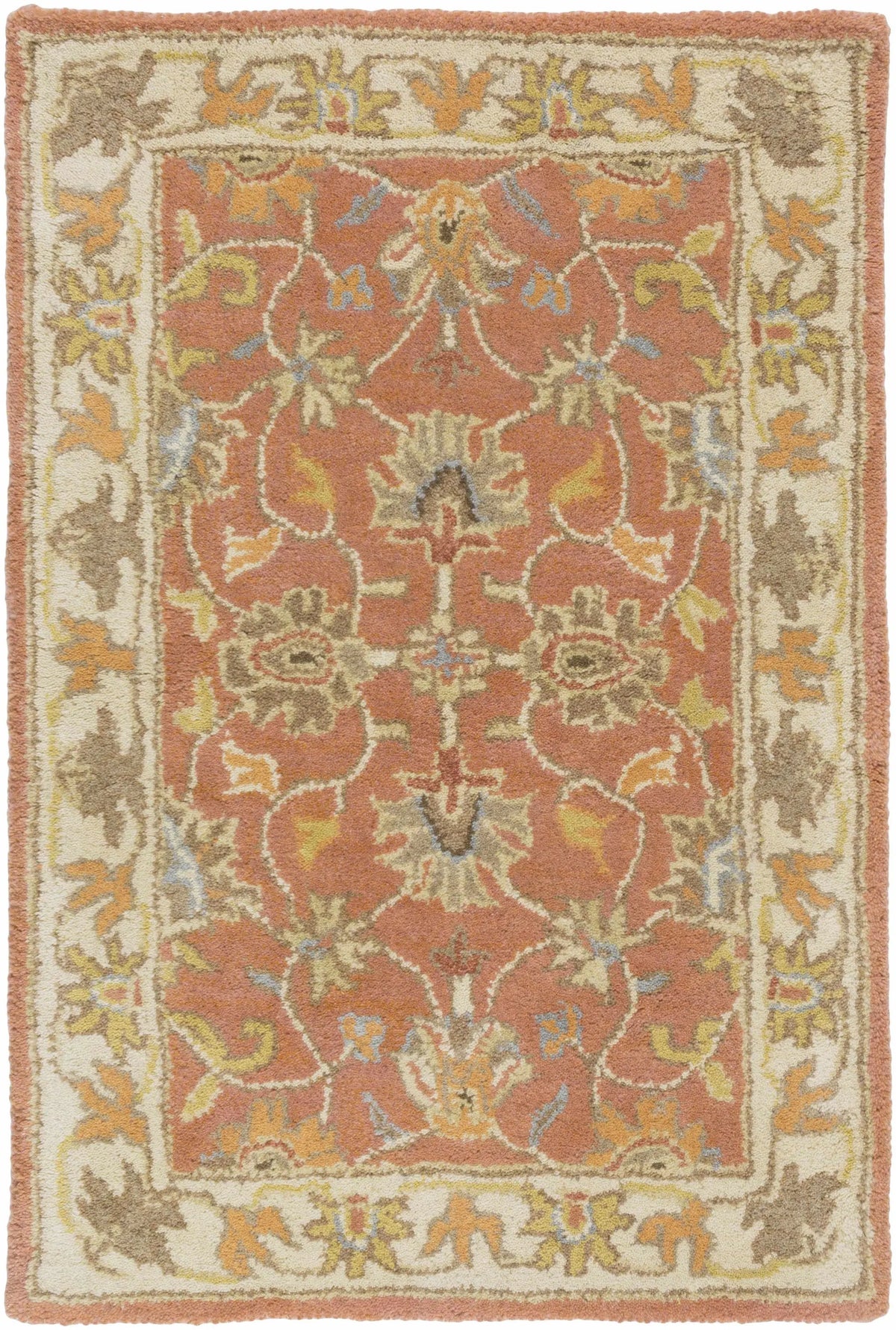 Caesar Hand Tufted Burnt Orange 1124 Wool Carpet, photo 17 of 22