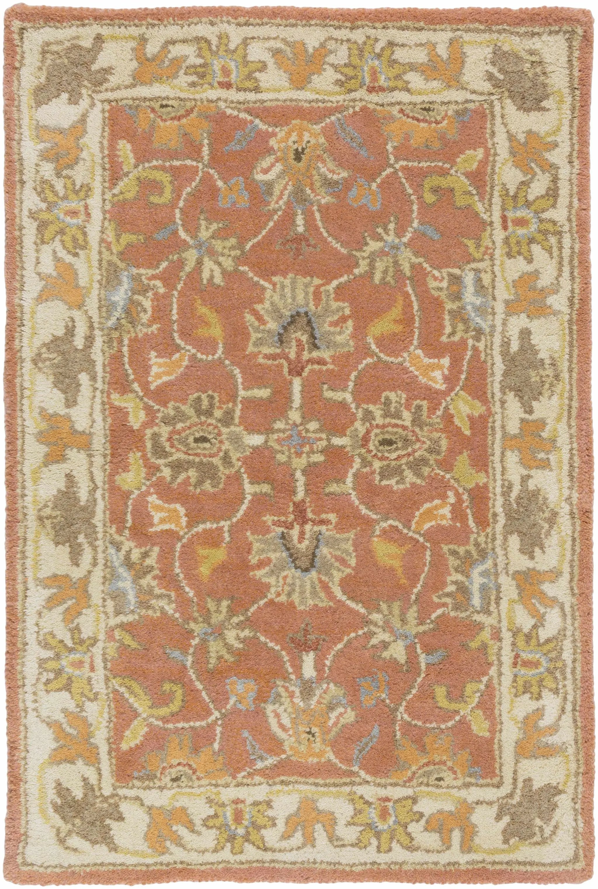 Caesar Hand Tufted Burnt Orange 1124 Wool Carpet by Boutique Rugs