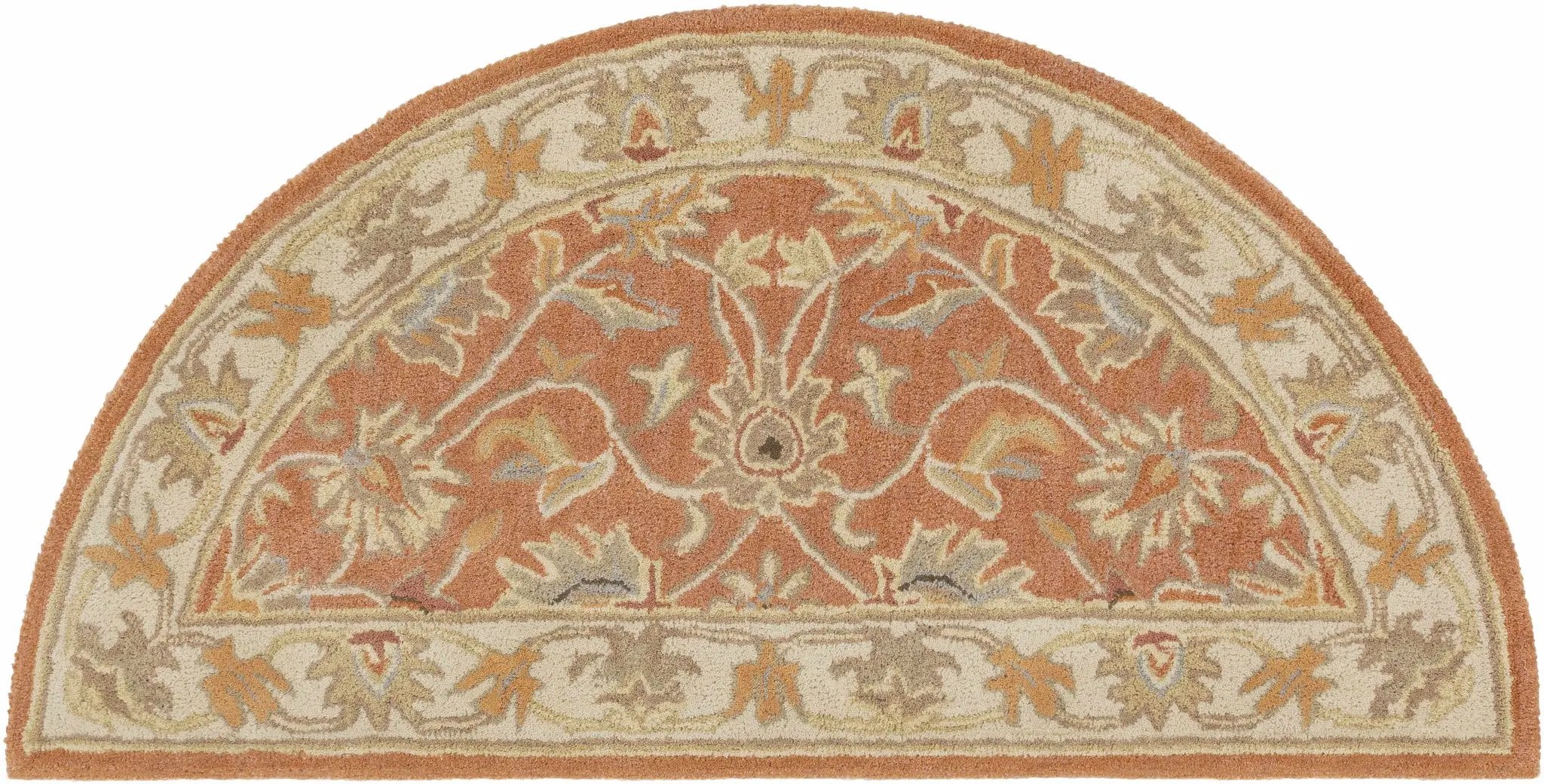 Caesar Hand Tufted Burnt Orange 1124 Wool Carpet by Boutique Rugs