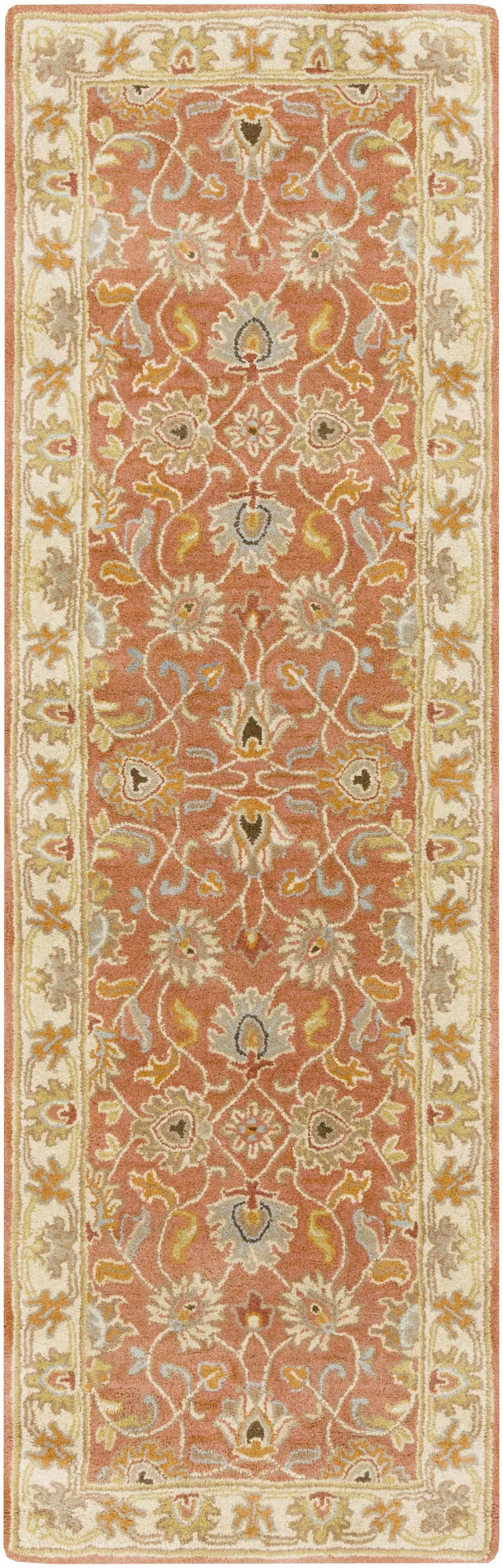 Caesar Hand Tufted Burnt Orange 1124 Wool Carpet, photo 9 of 22