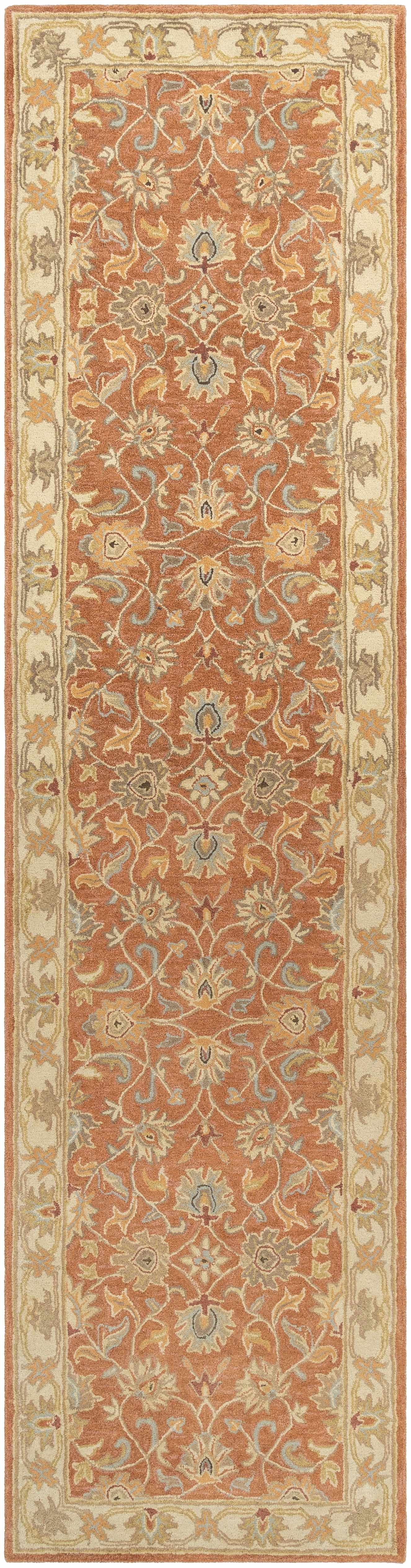 Caesar Hand Tufted Burnt Orange 1124 Wool Carpet by Boutique Rugs