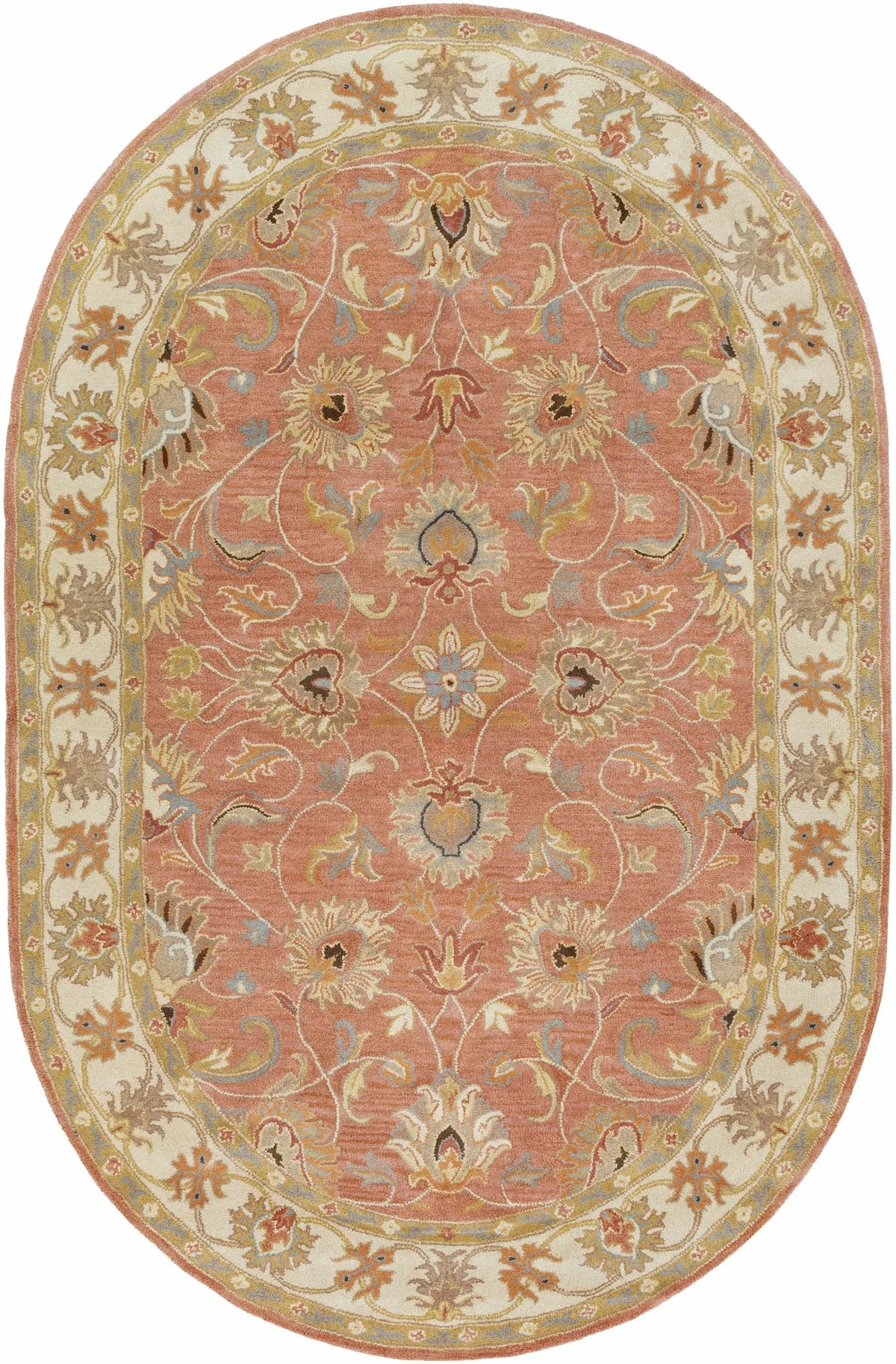Caesar Hand Tufted Burnt Orange 1124 Wool Carpet, photo 14 of 22