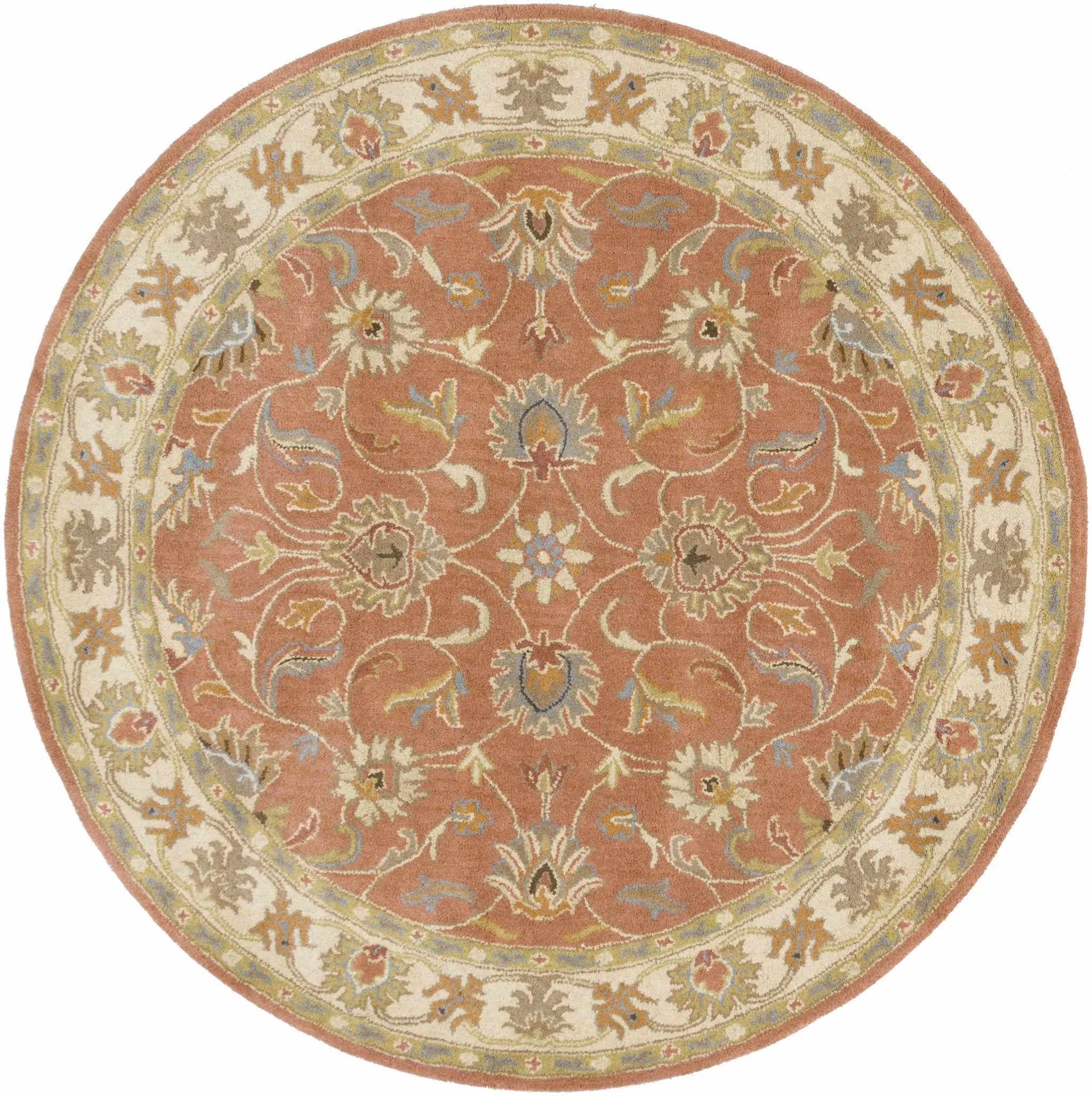 Caesar Hand Tufted Burnt Orange 1124 Wool Carpet by Boutique Rugs