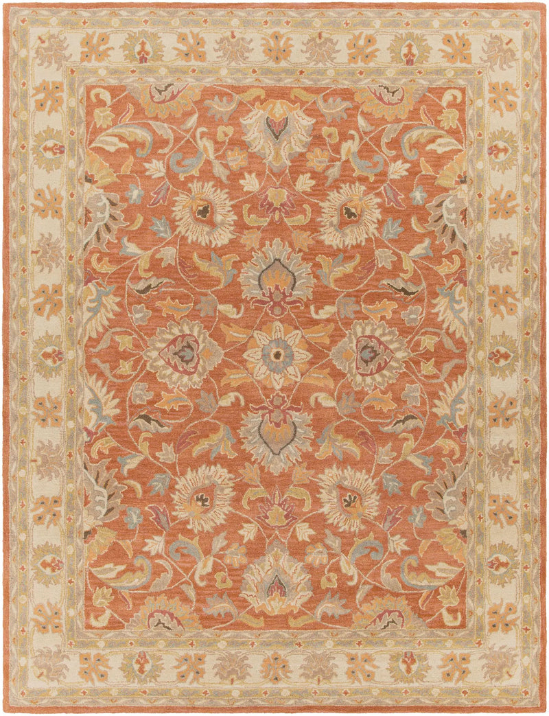 Caesar Hand Tufted Burnt Orange 1124 Wool Carpet by Boutique Rugs