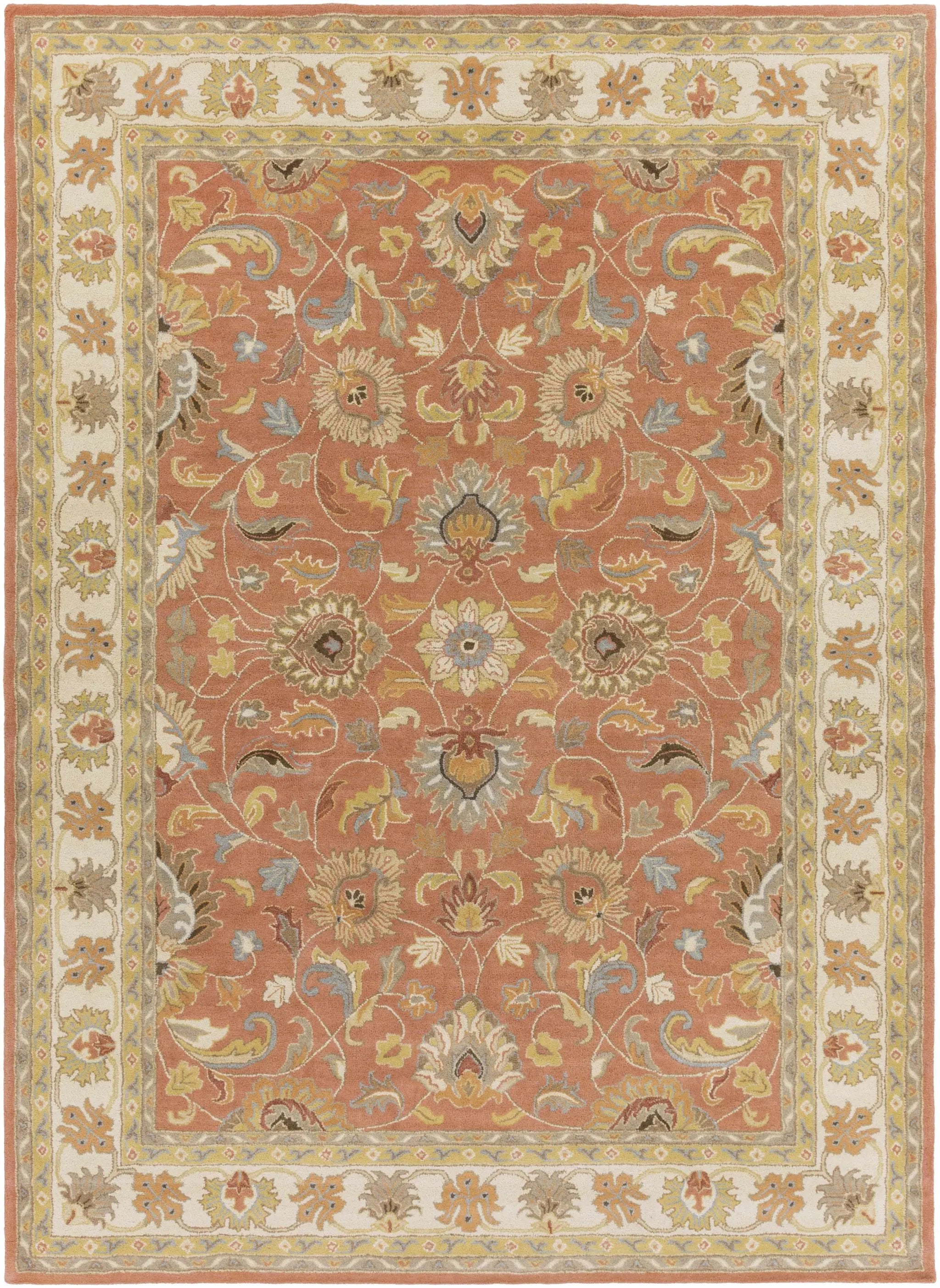 Caesar Hand Tufted Burnt Orange 1124 Wool Carpet by Boutique Rugs