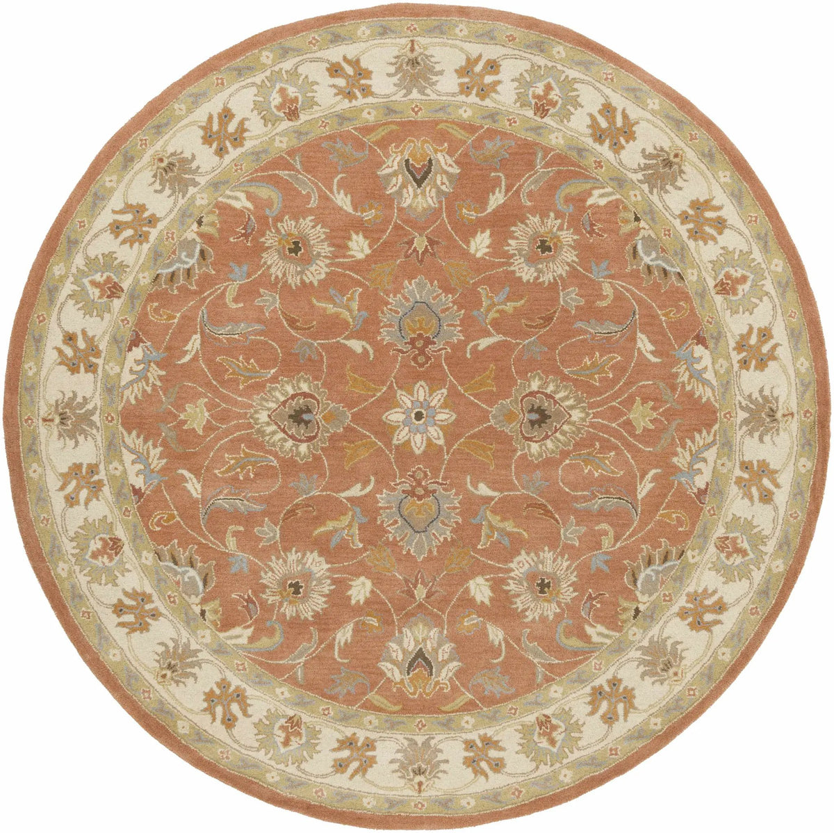 Caesar Hand Tufted Burnt Orange 1124 Wool Carpet, photo 10 of 22