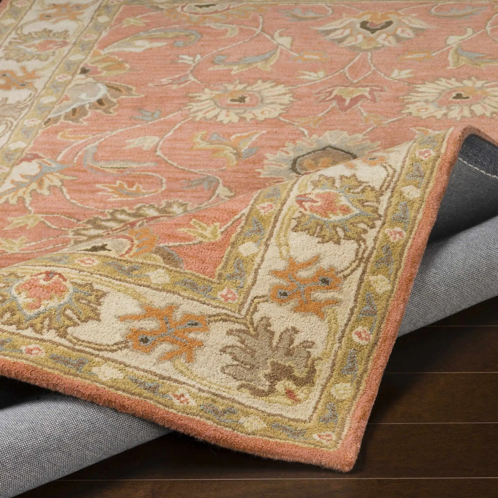 Caesar Hand Tufted Burnt Orange 1124 Wool Carpet by Boutique Rugs