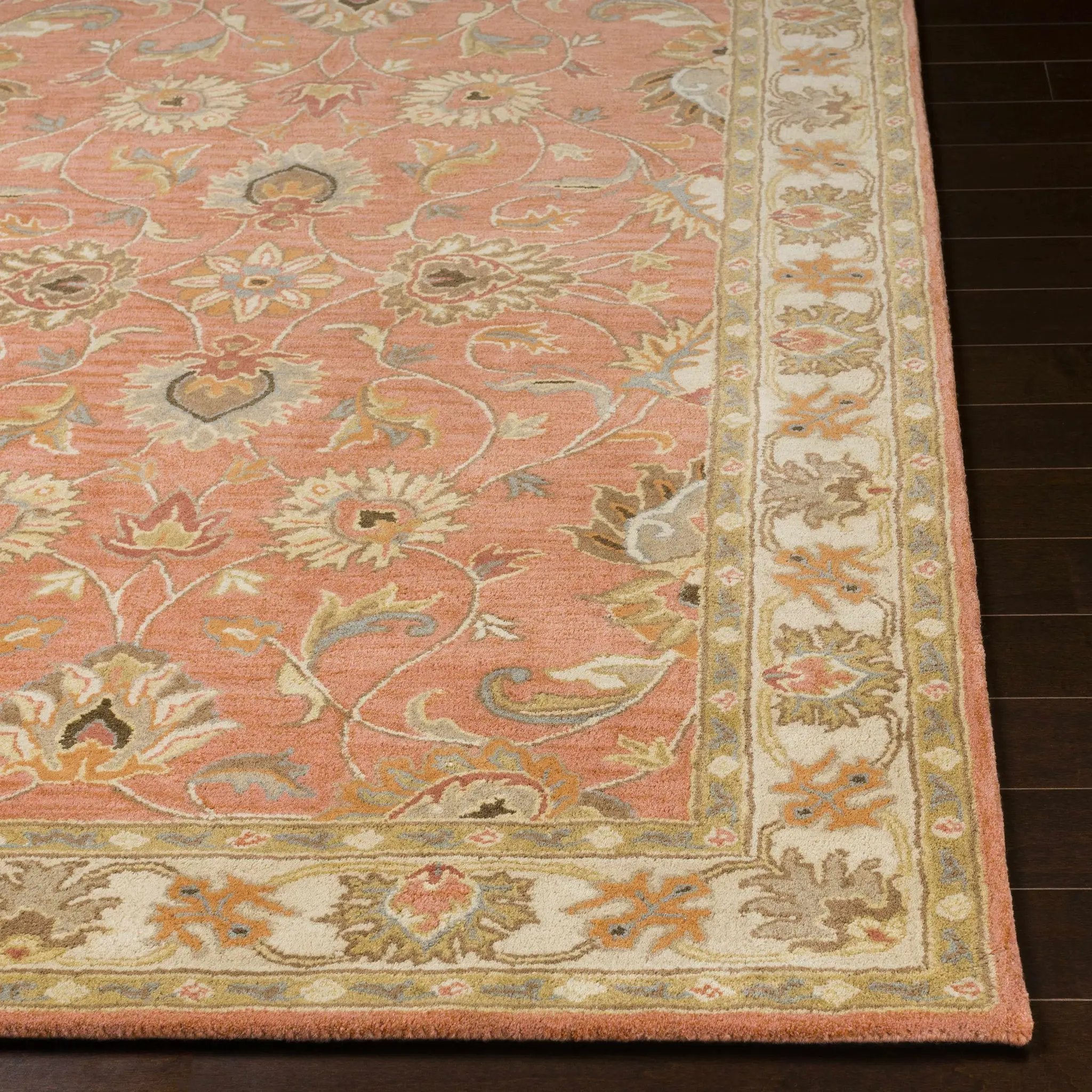 Caesar Hand Tufted Burnt Orange 1124 Wool Carpet by Boutique Rugs