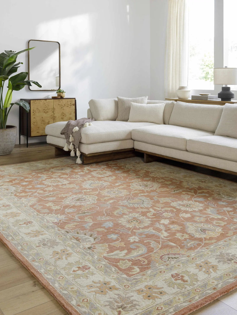 Caesar Hand Tufted Burnt Orange 1124 Wool Carpet by Boutique Rugs