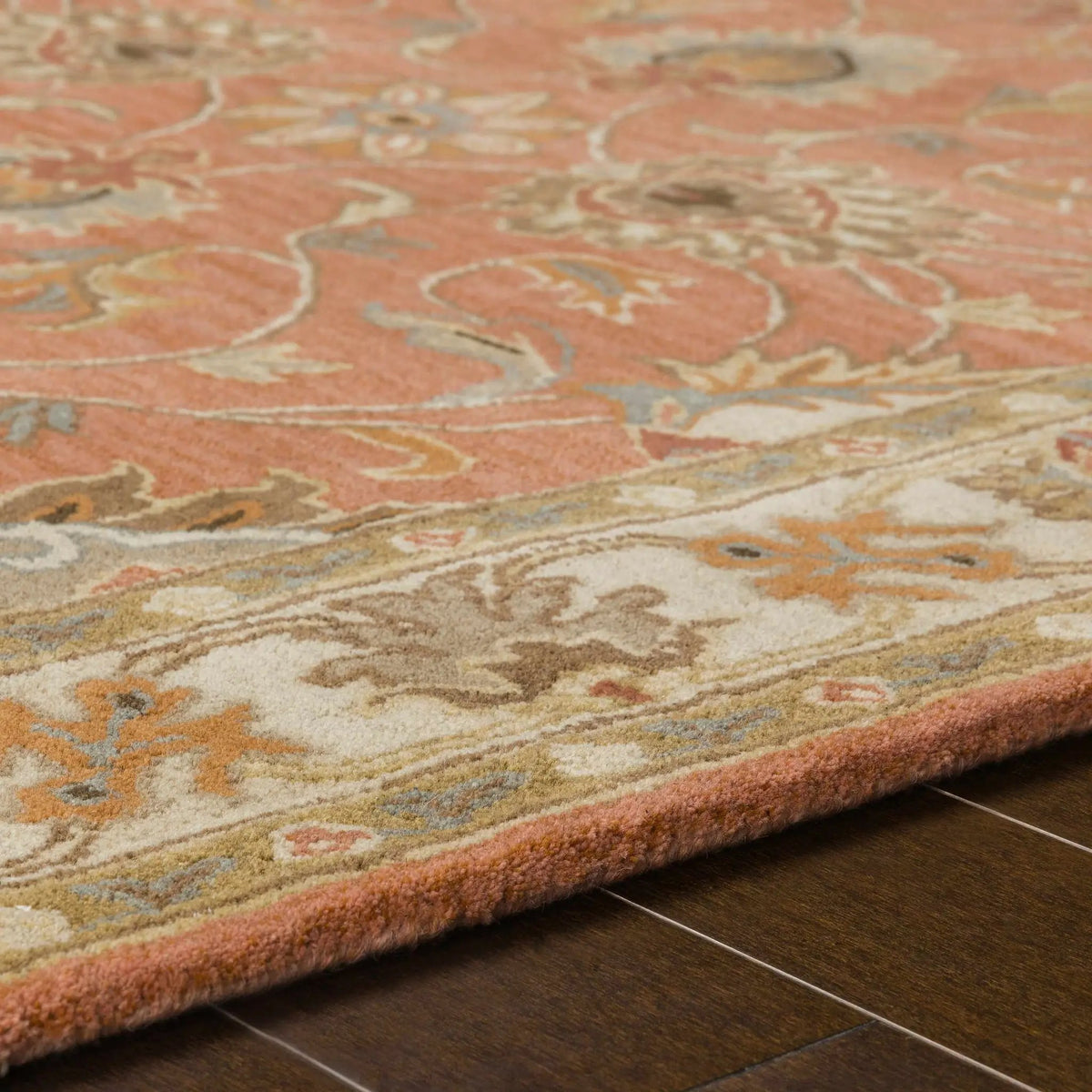 Caesar Hand Tufted Burnt Orange 1124 Wool Carpet, photo 12 of 22