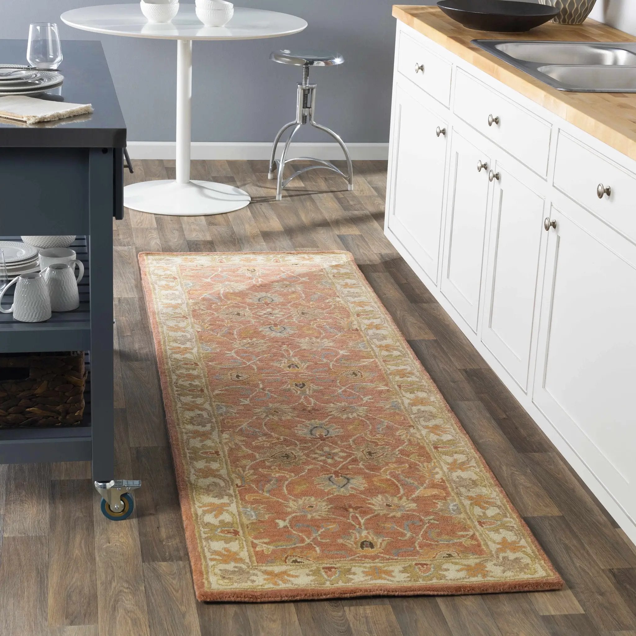 Caesar Hand Tufted Burnt Orange 1124 Wool Carpet by Boutique Rugs