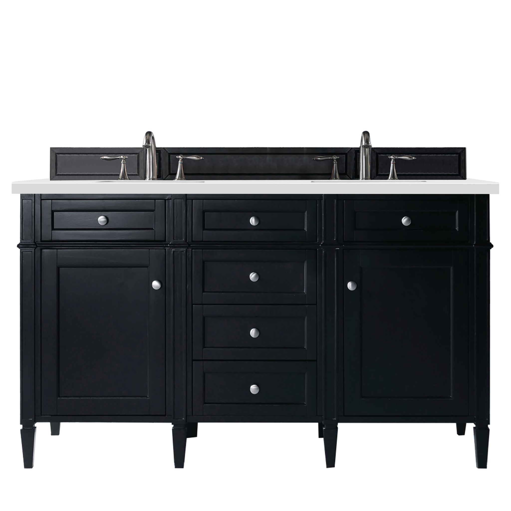 James Martin Brittany 60" Double Bathroom Vanity, Black Onyx, view 27
