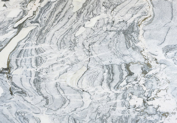 Cipollino Gray Honed Marble Slab Random 3/4