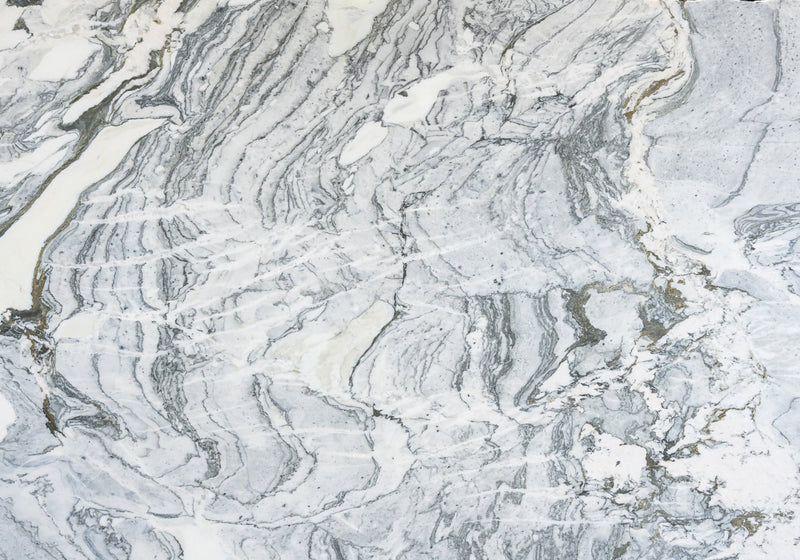 Cipollino Gray Honed Marble Slab Random 3/4