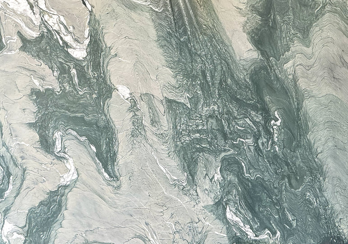 Cipollino Verde Honed Marble Slab Random