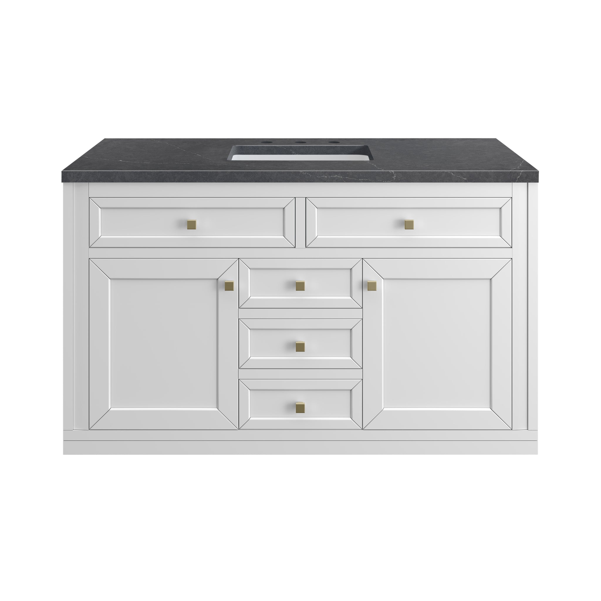 James Martin Chicago 48" Single Bathroom Vanity, Glossy White, view 38