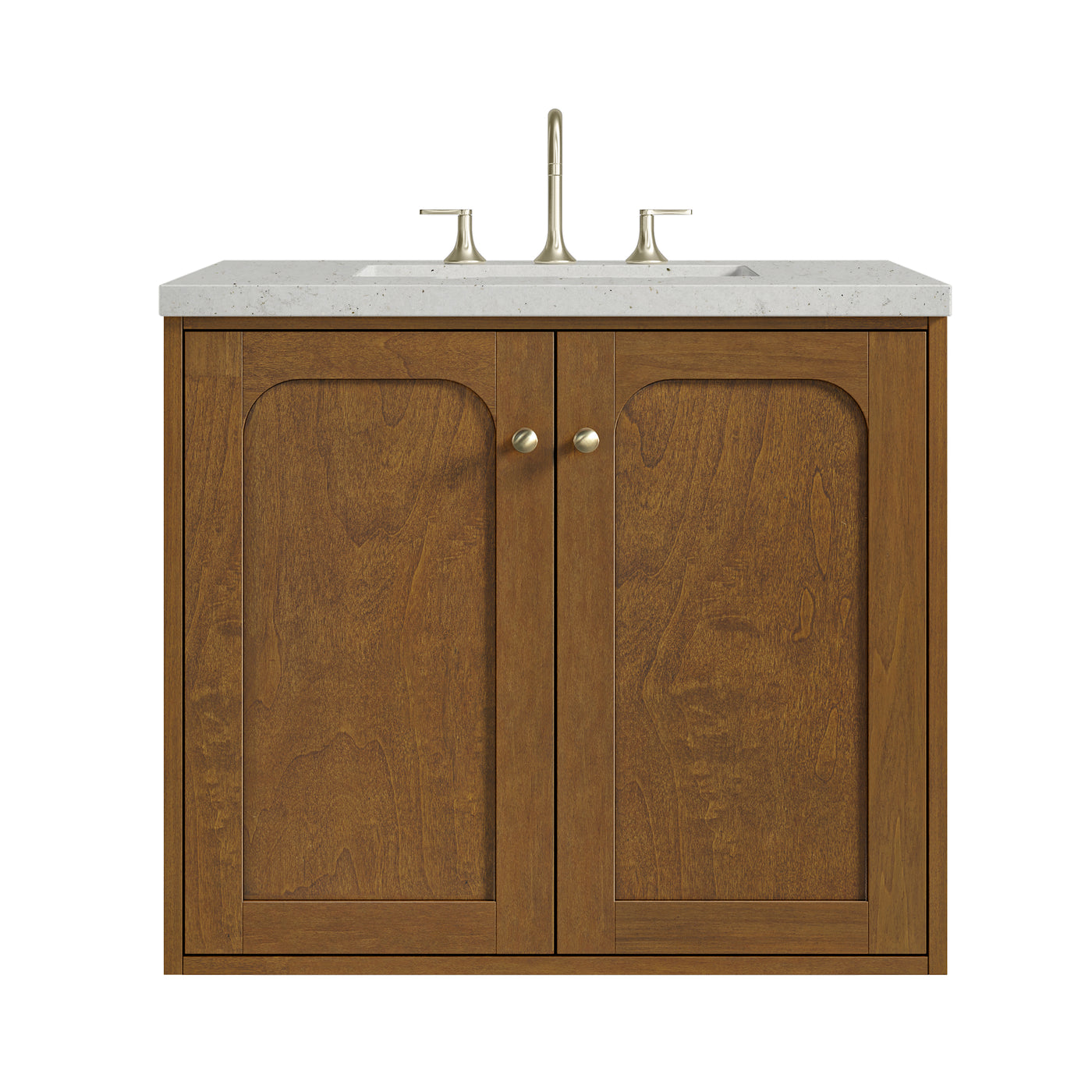 James Martin Laurent 30" Dual Mount Single Bathroom Vanity, Honey Oak, view 25