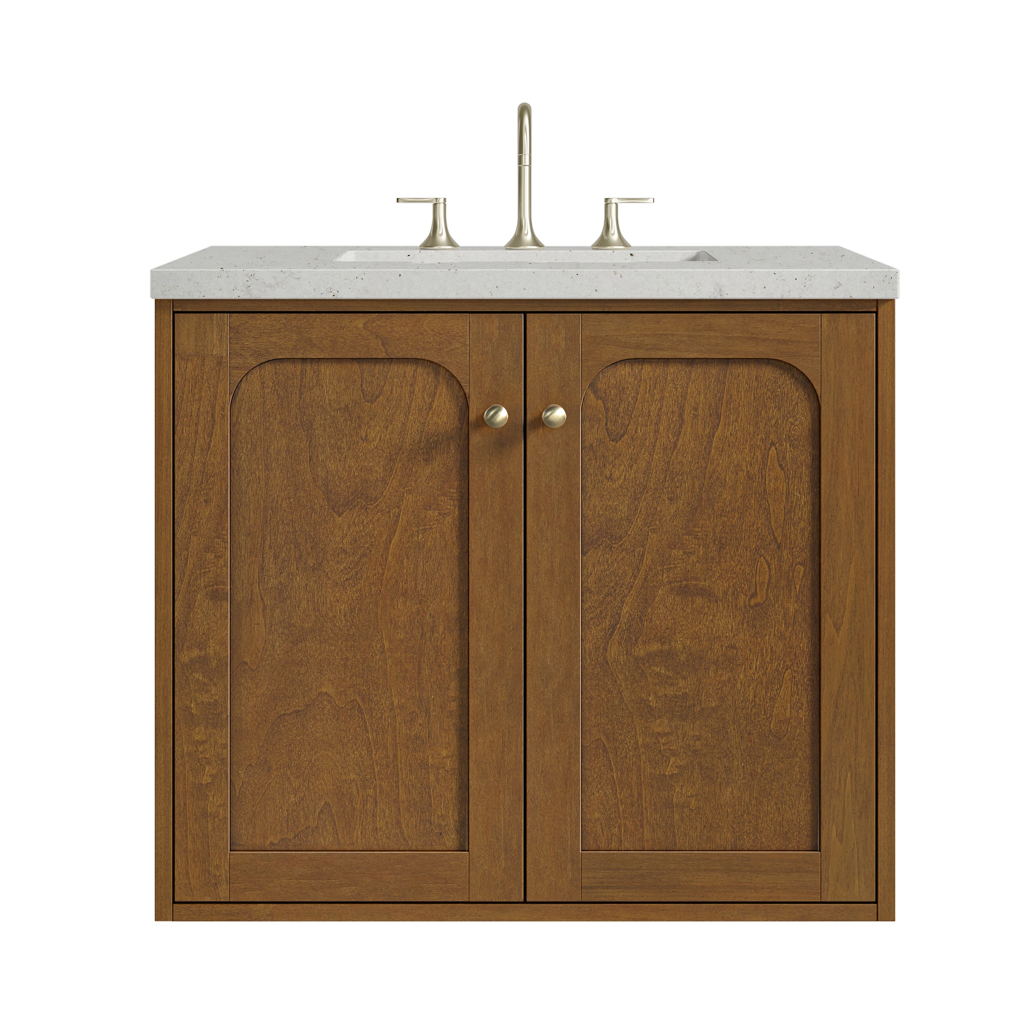 James Martin Laurent 30" Dual Mount Single Bathroom Vanity, Honey Oak, view 25