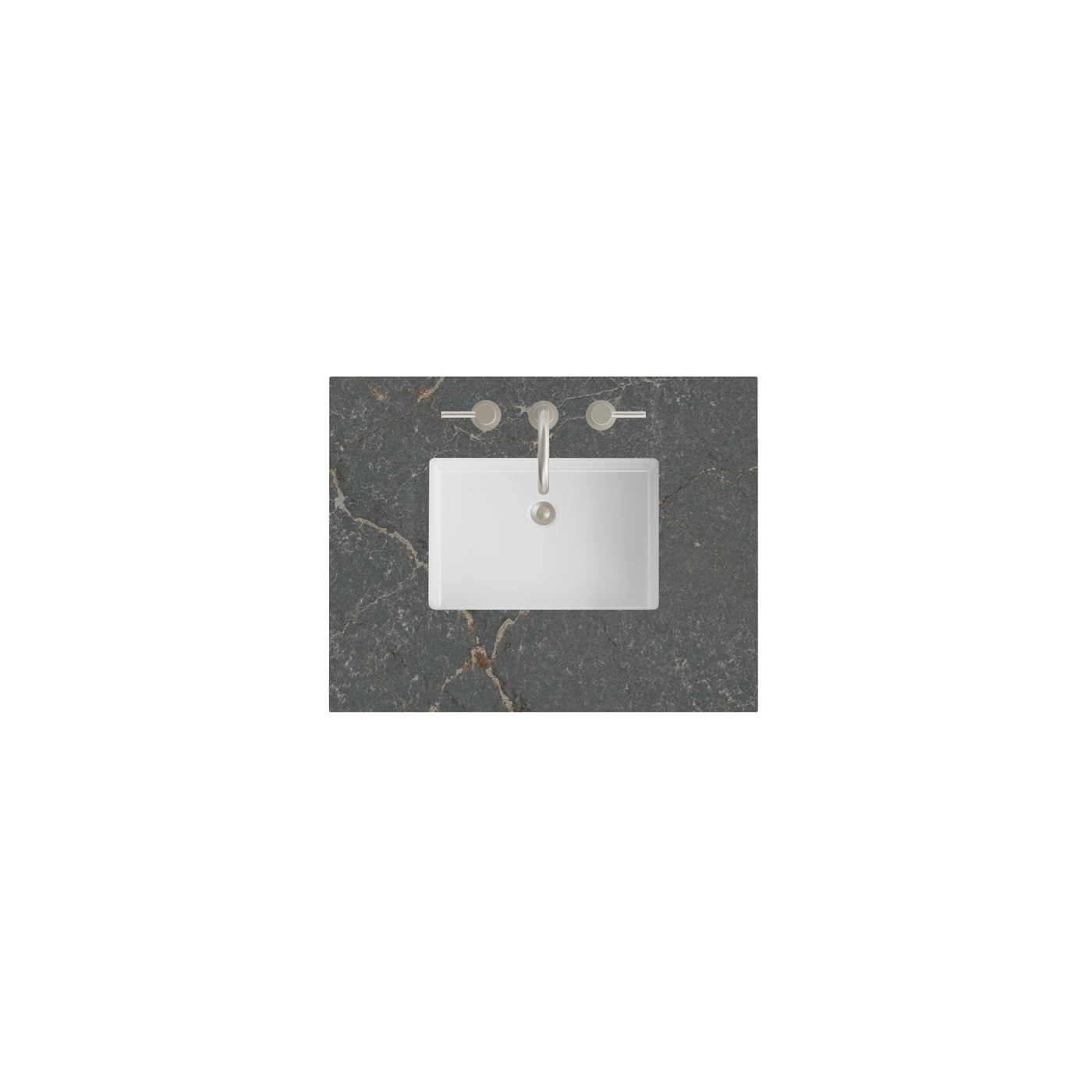 James Martin 30" Single Vanity Top with Parisien Bleu countertop
