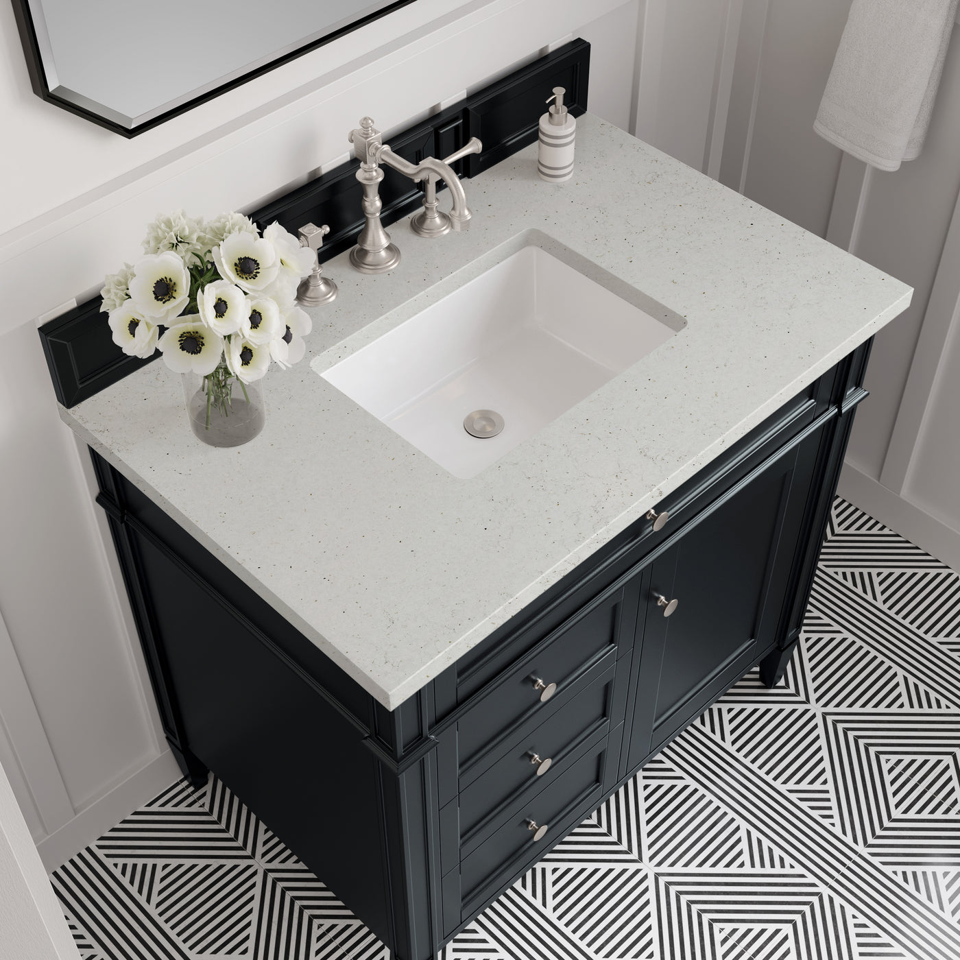 James Martin Brittany 36" Single Bathroom Vanity, Black Onyx, view 20