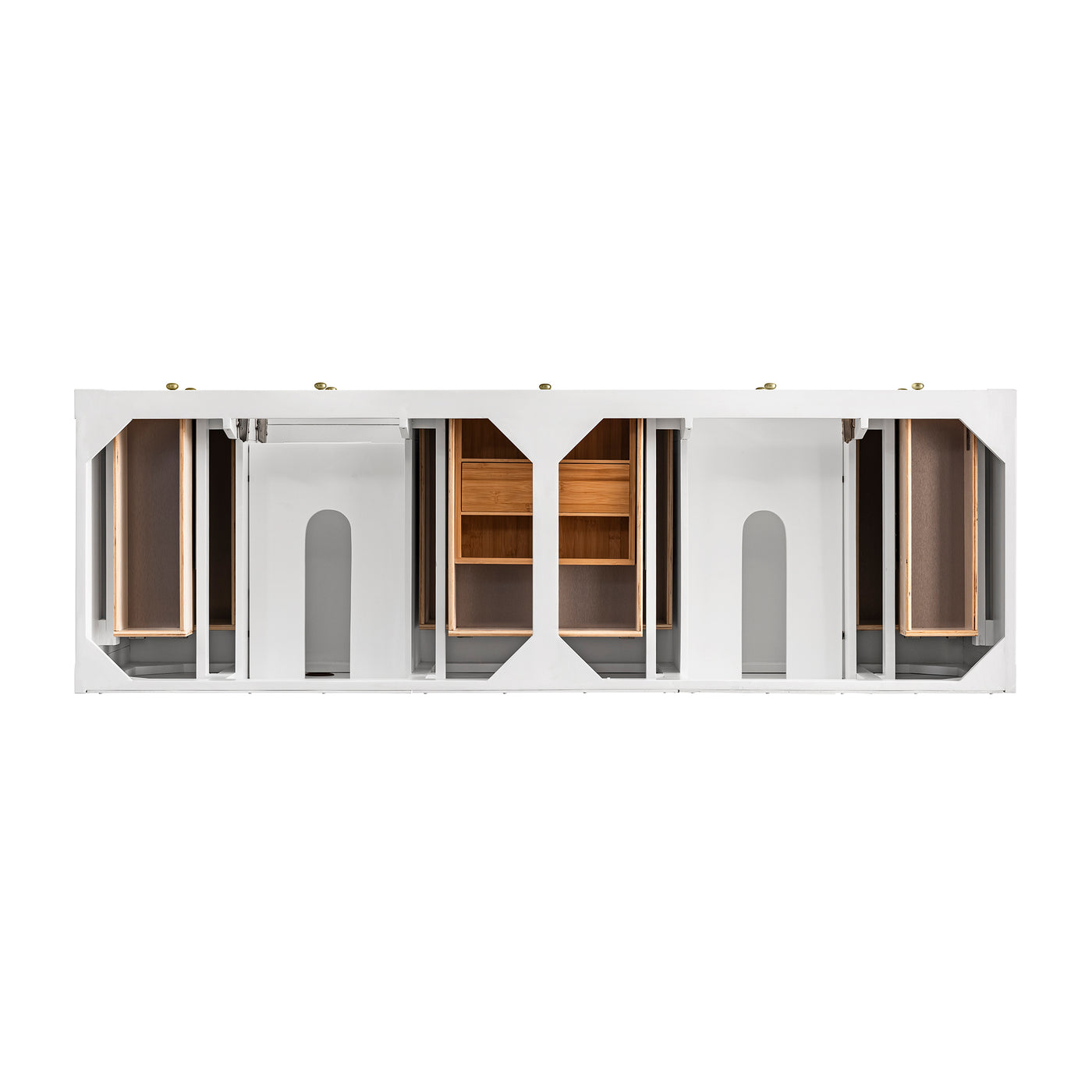 James Martin Breckenridge 72" Double Bathroom Vanity, Bright White, view 34