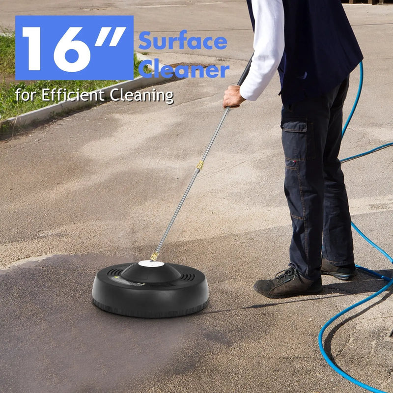 16 Inch Pressure Washer with 2 Spray Nozzles and 1/4-inch Quick-connect Extension Wands by DirectDeals