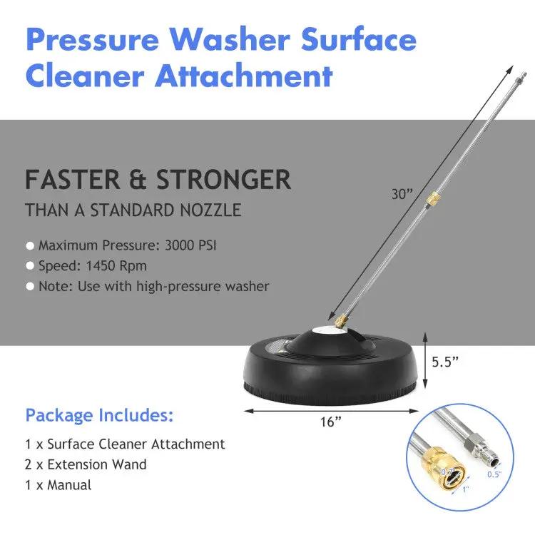 16" Pressure Washer with 2 Nozzles & Quick-Connect Wands by DirectDeals