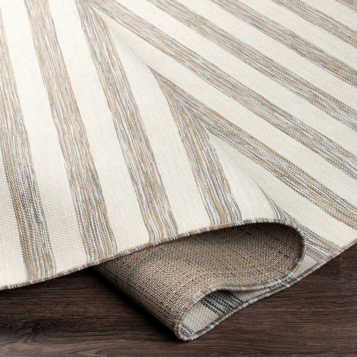 Bongaree Gray Striped Outdoor Carpet - Clearance, photo 6 of 10