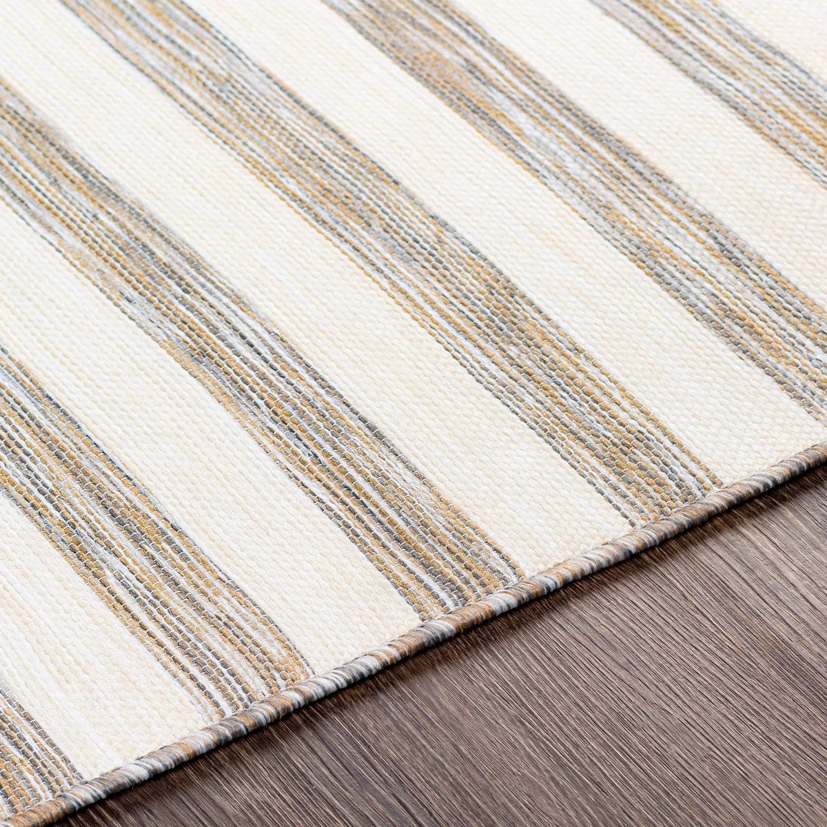 Bongaree Gray Striped Outdoor Carpet - Clearance, photo 5 of 10