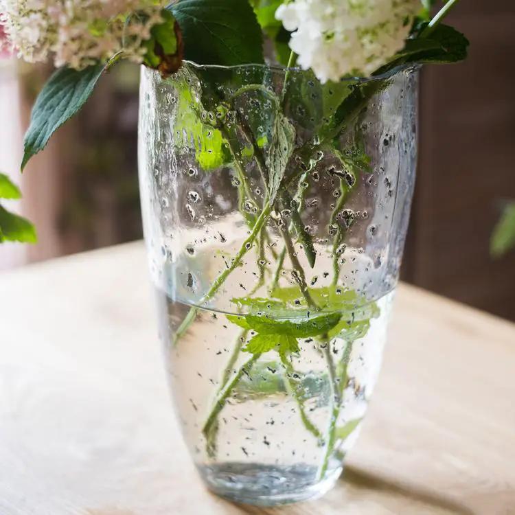 Clear Art Glass Vase by RusticReach