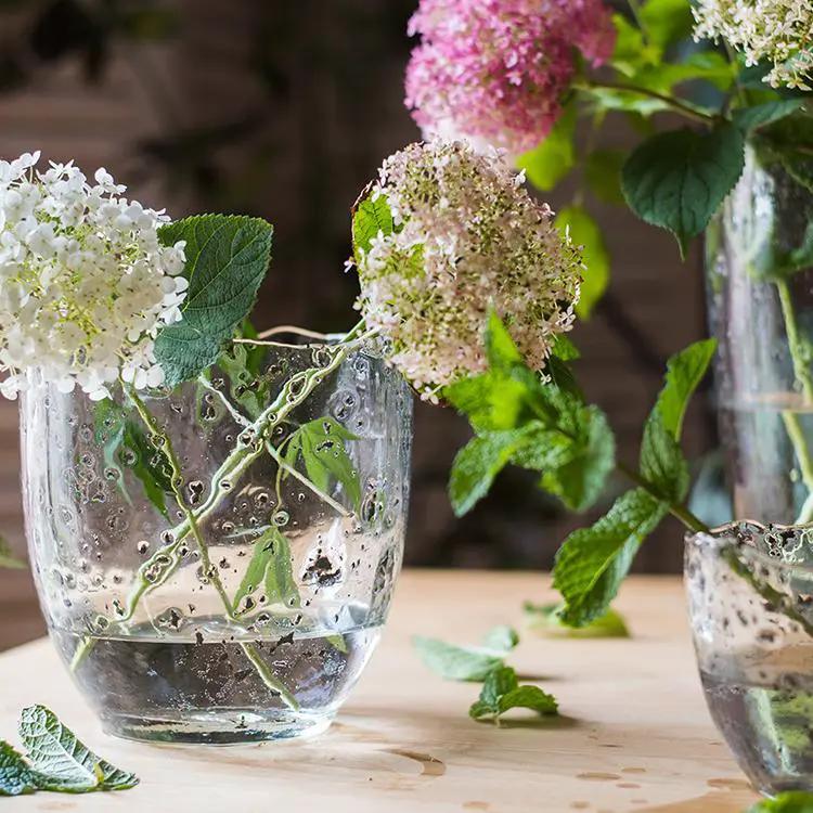 Clear Art Glass Vase by RusticReach