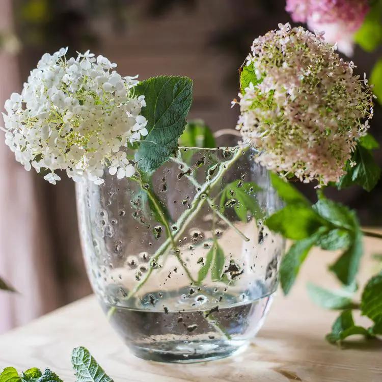 Clear Art Glass Vase by RusticReach
