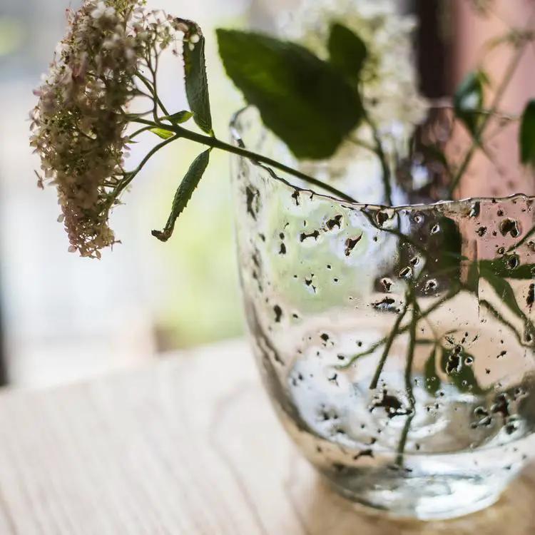 Clear Art Glass Vase by RusticReach