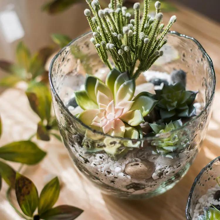 Clear Art Glass Vase by RusticReach