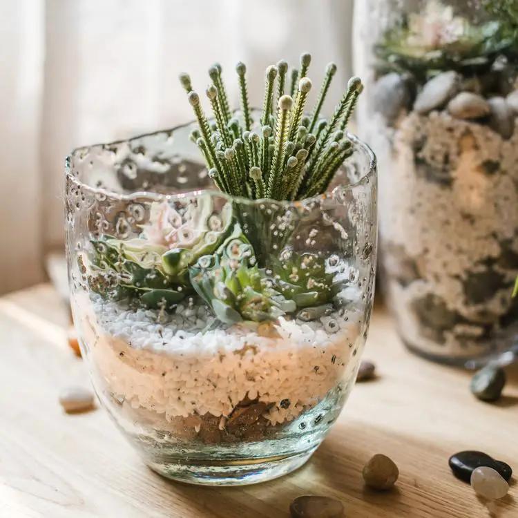 Clear Art Glass Vase by RusticReach