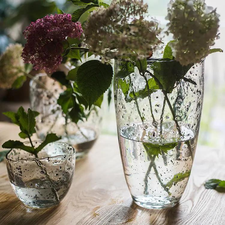 Clear Art Glass Vase by RusticReach