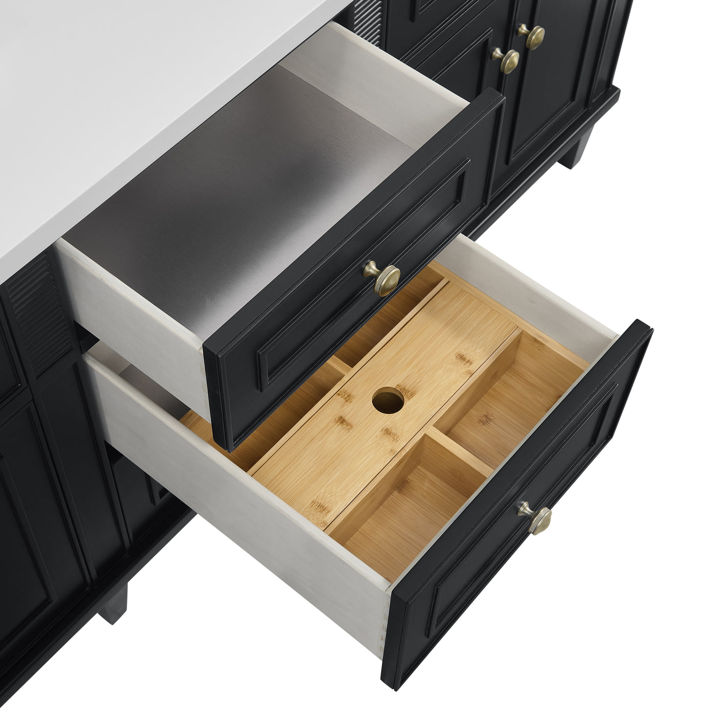 James Martin Lorelai 72" Double Bathroom Vanity, Black Onyx, view 20