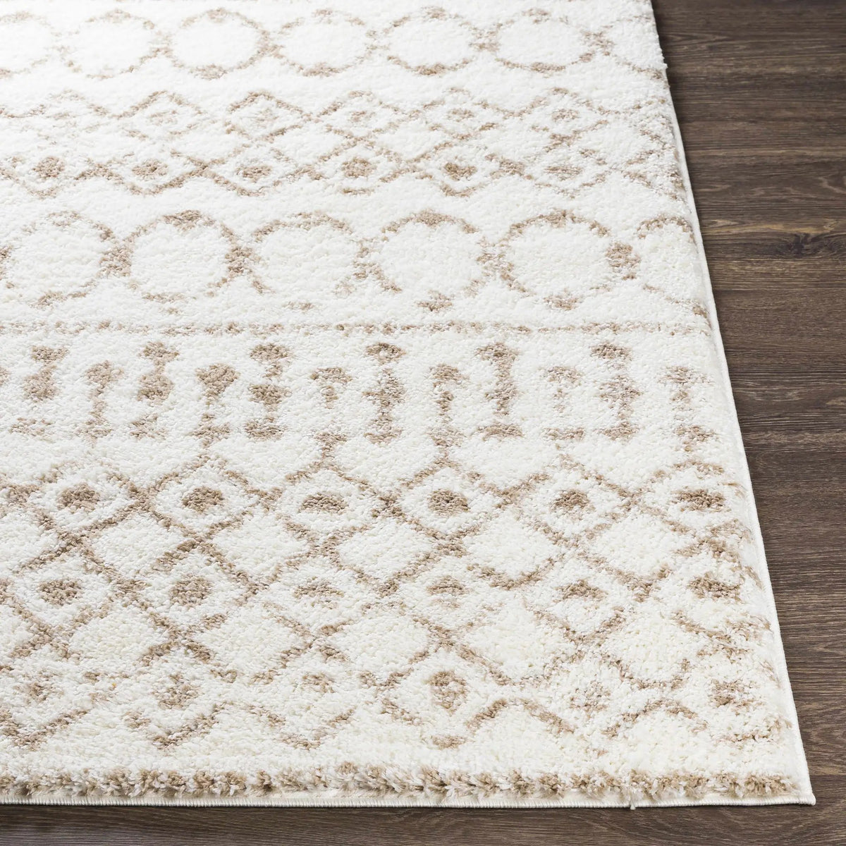 Monarch Cream&Tan Trellis Plush Rug, photo 7 of 8