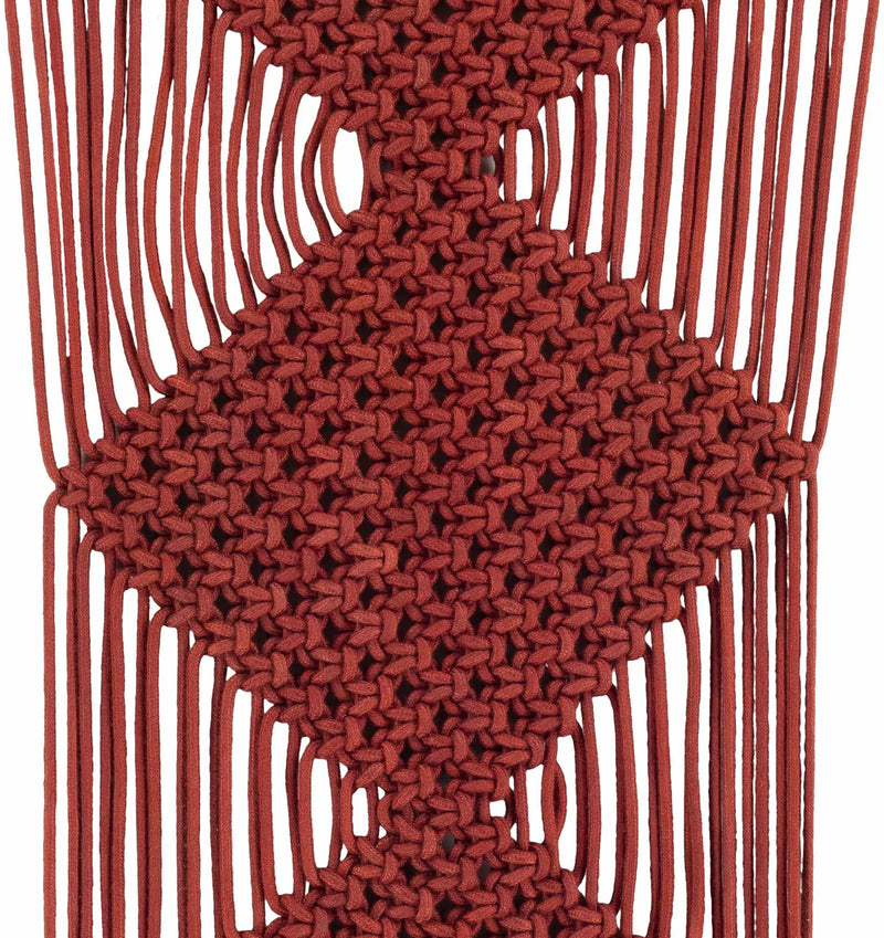 Columbio Rust Macramé Wall Hanging Decor - Clearance by Boutique Rugs