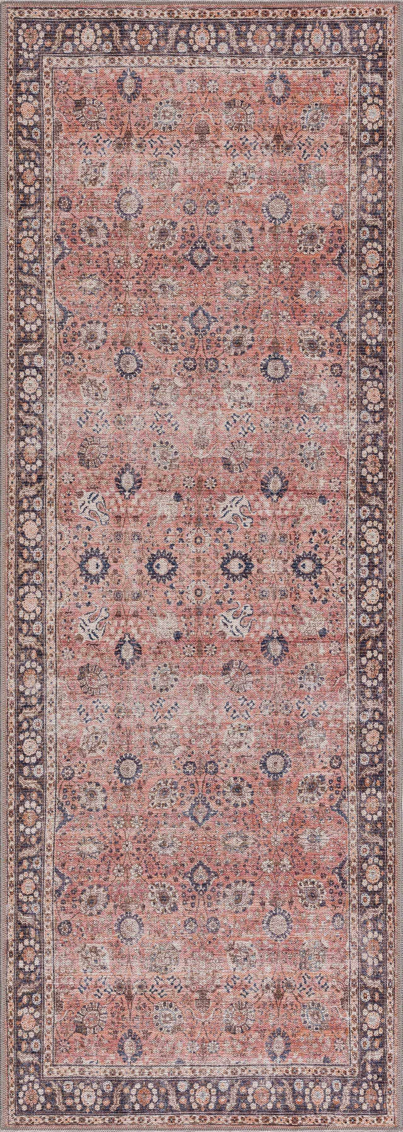 Ganyangan Red Washable Rug by Boutique Rugs