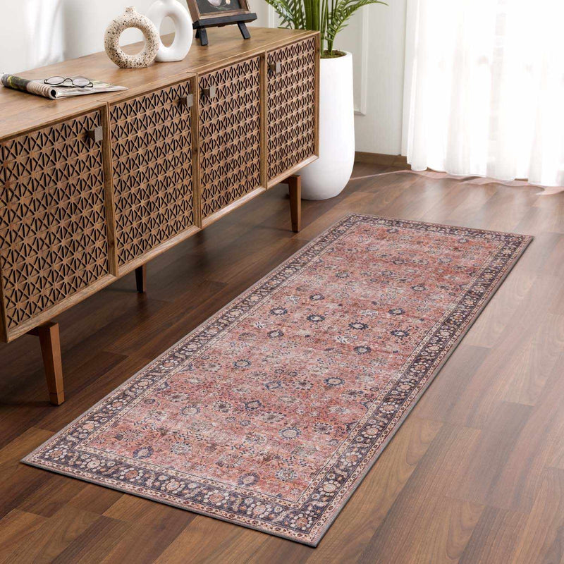Ganyangan Red Washable Rug by Boutique Rugs