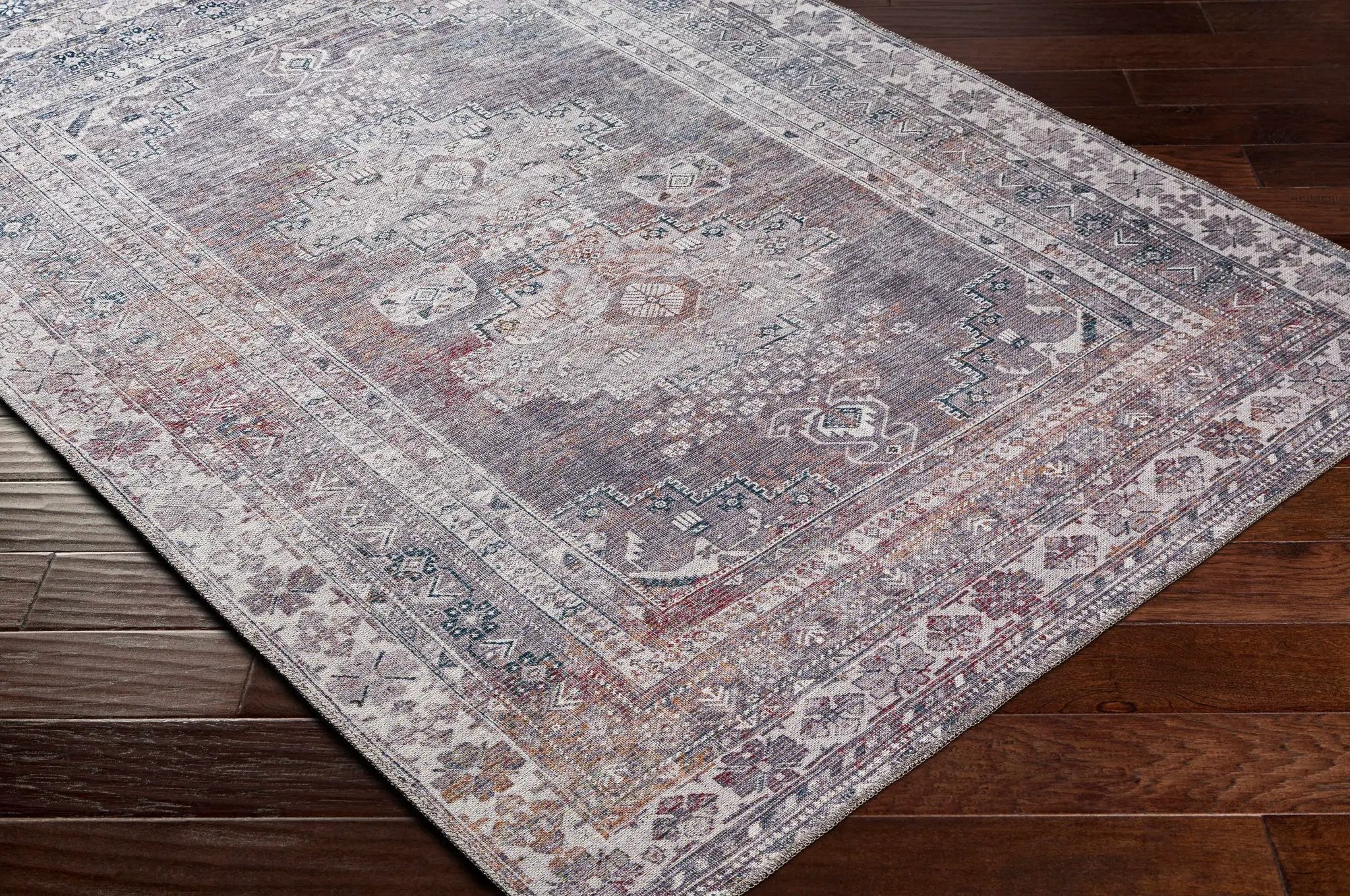 Baltinglass Brown Washable Area Rug by Hauteloom