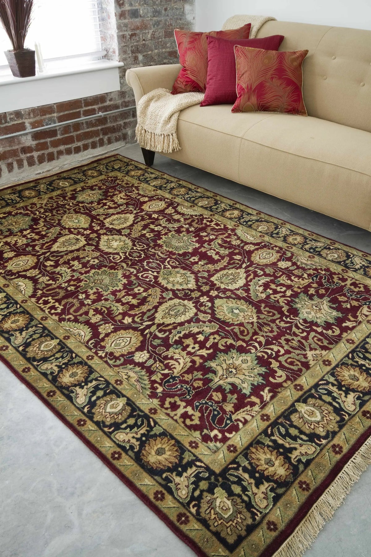 Coalinga Premium Wool Area Carpet - Clearance, installed in a room 2