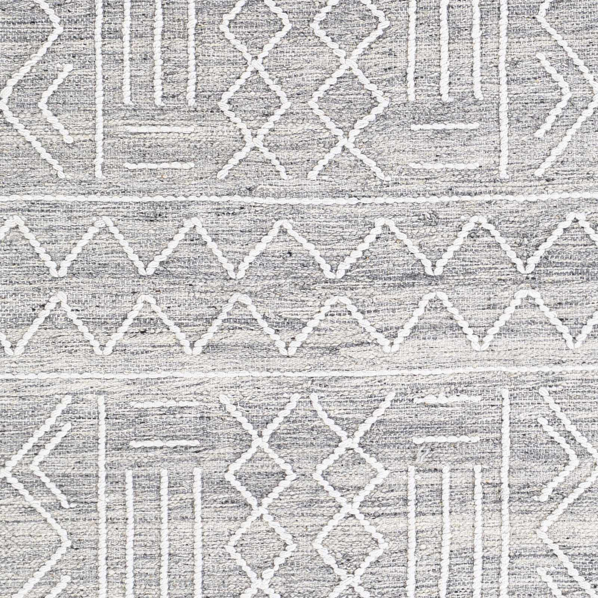 Gray Clintwood Wool Tassel Carpet - Clearance, sample swatch