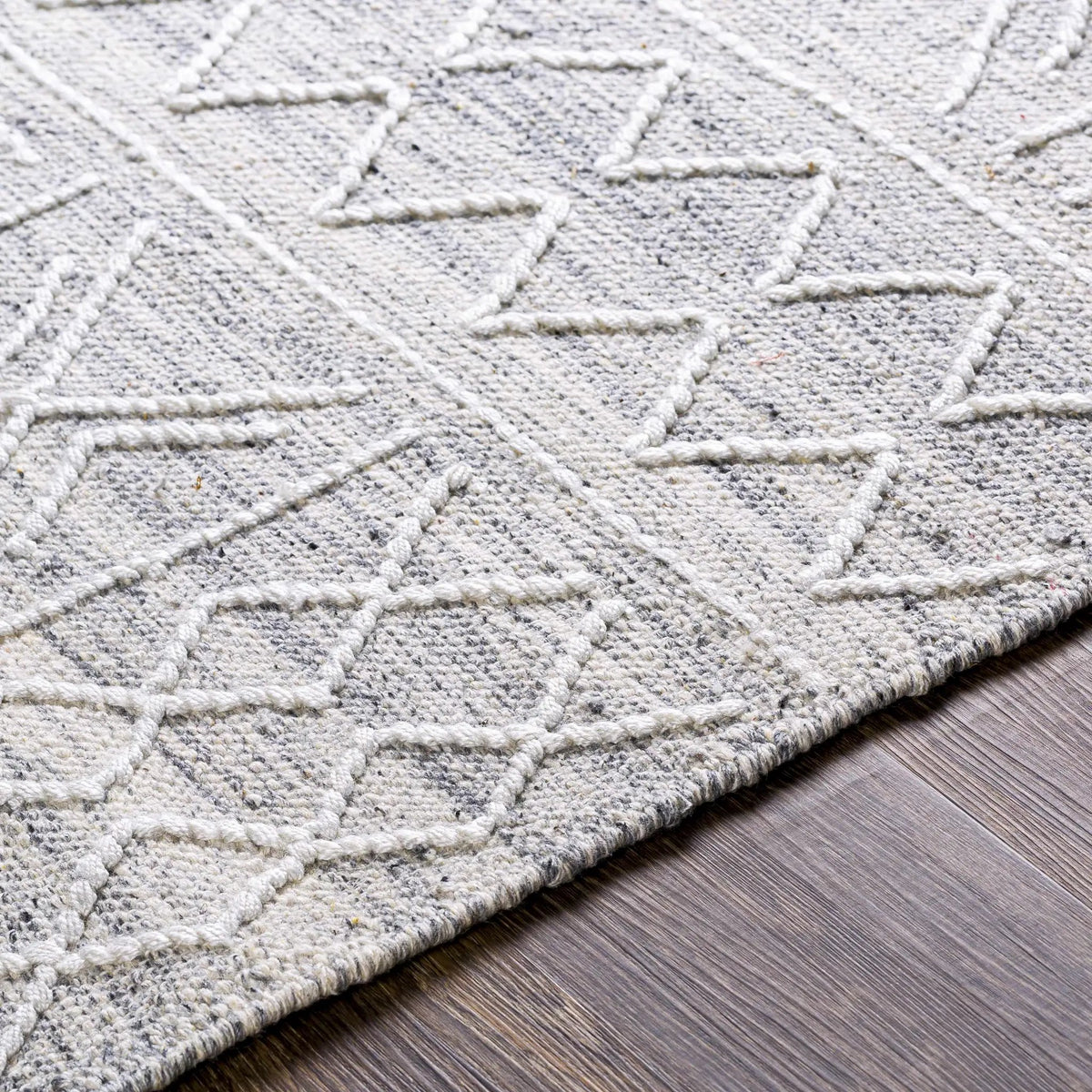 Gray Clintwood Wool Tassel Carpet - Clearance, photo 6 of 11