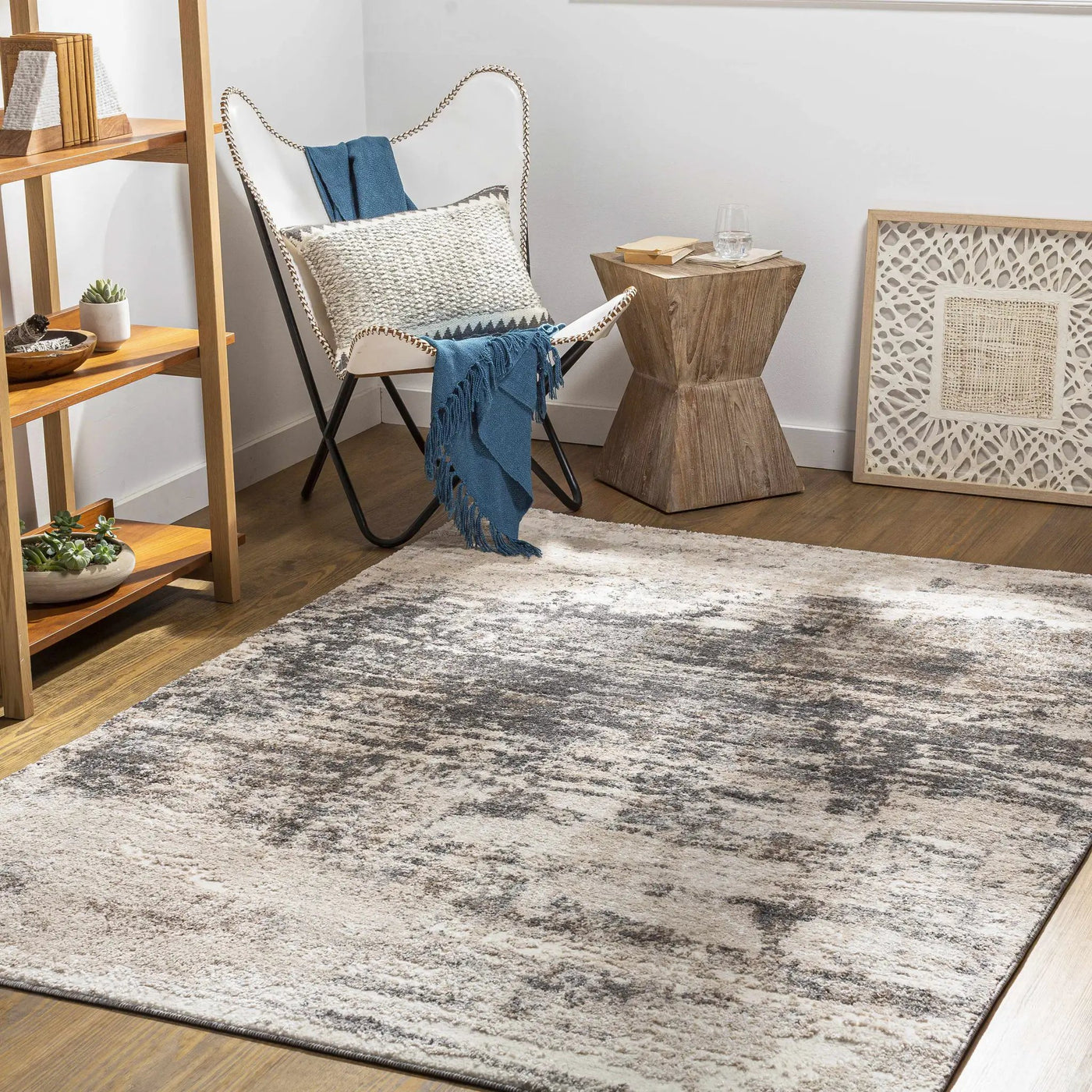 Clontarf Luxe Charcoal Area Rug by Boutique Rugs