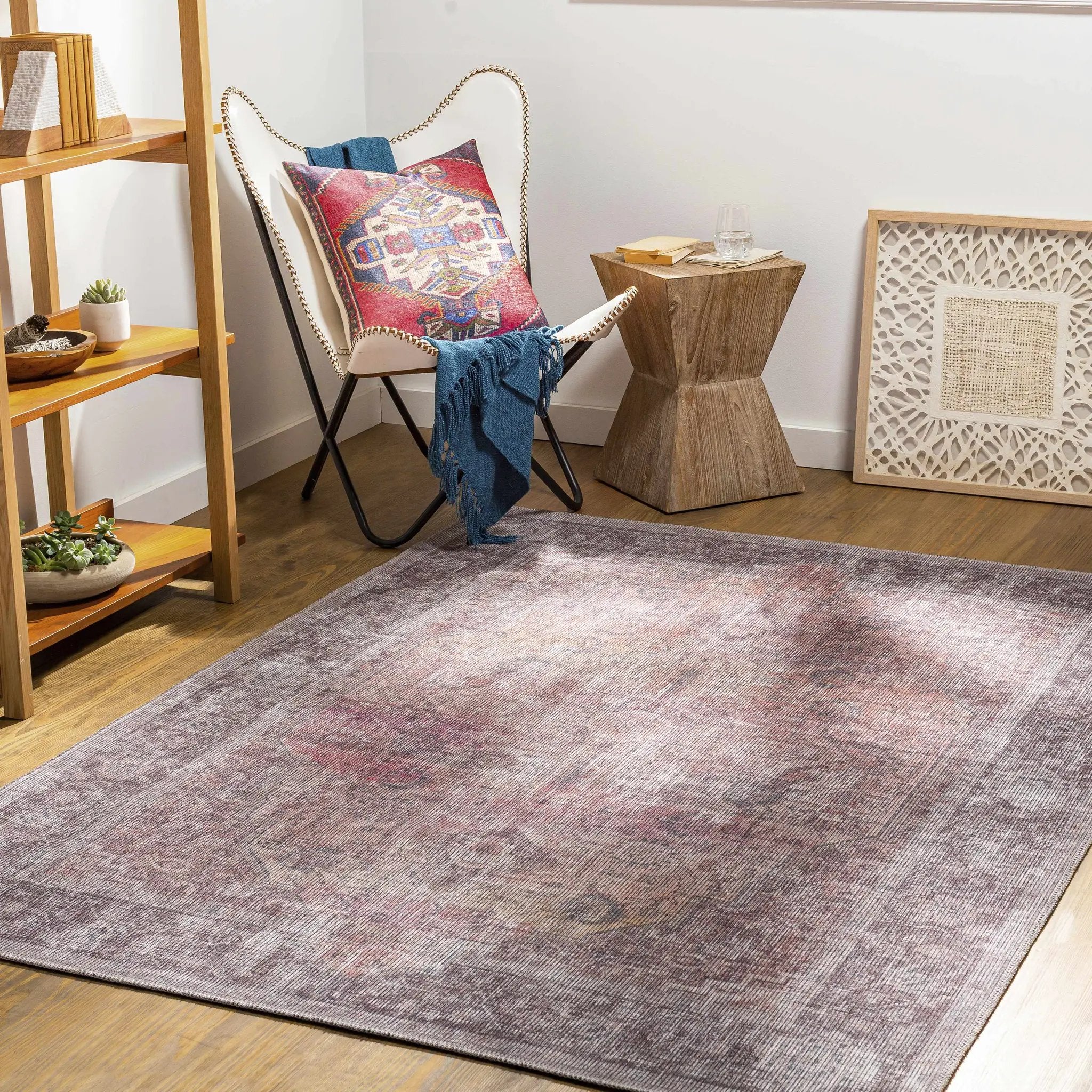 Clondalkin Washable Printed Jute Rug - Clearance by Boutique Rugs