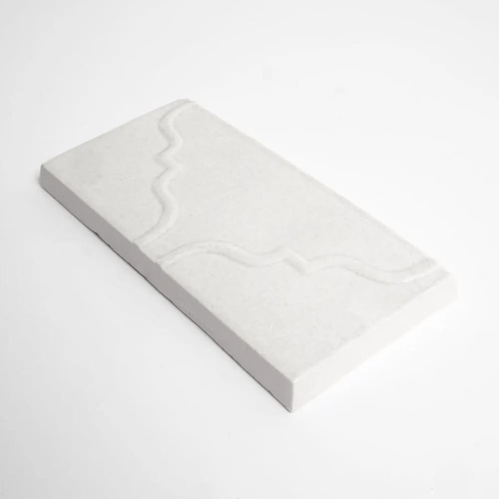 Cloud Glossy Ceramic Accent Tiles 3x6 closeup 1
