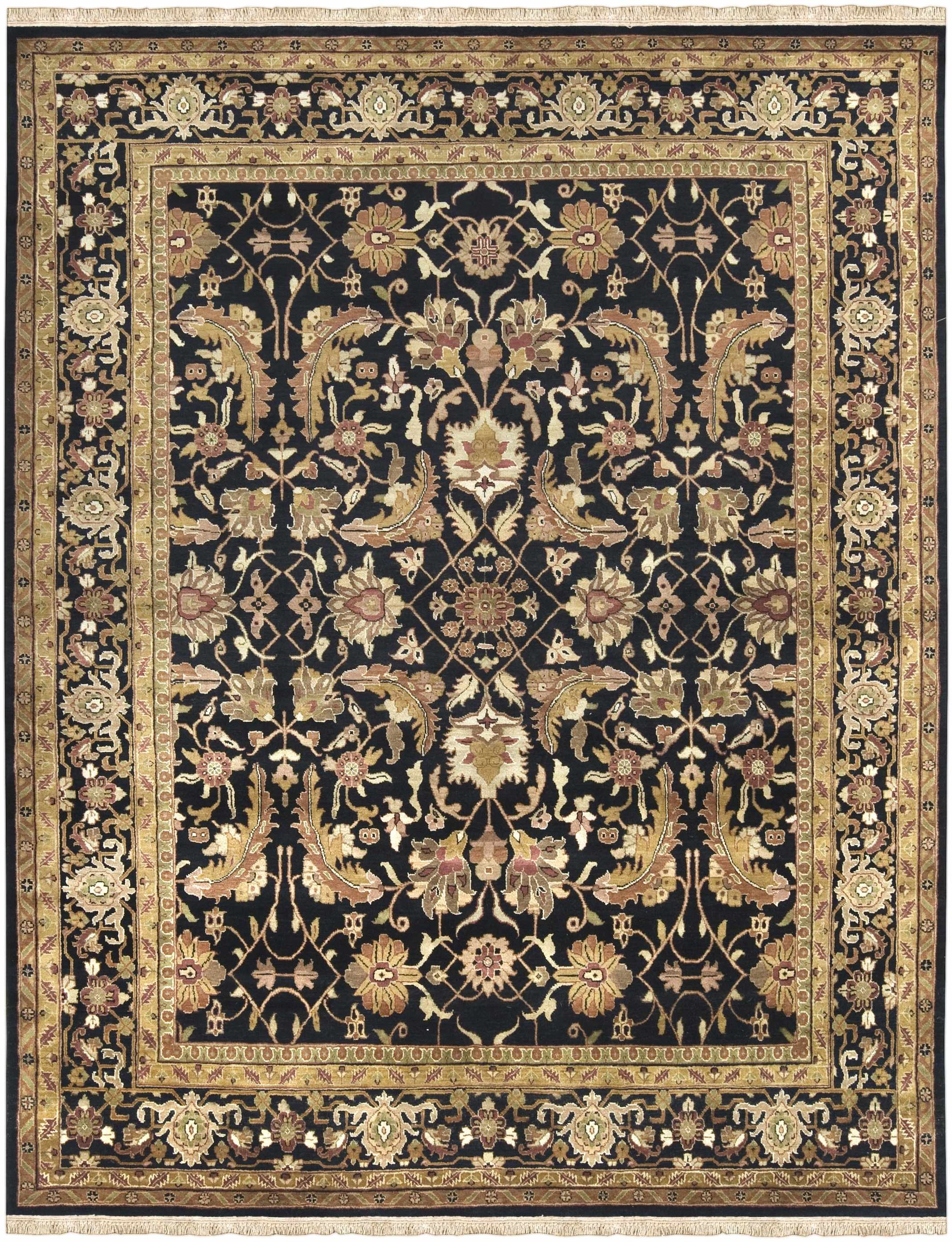 Black&Gold Premium Wool Rug - Clearance by Boutique Rugs